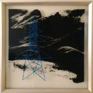 dakal - "Spread" series - Mixed media on plexiglas - 60x60 cm - 2017